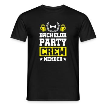 bachelor party crew - T-shirt homme - noir - Devant - AI Model Male 178 light (178cm)