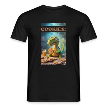 Cookies! - Männer T-Shirt - Schwarz - Vorne - AI Model Male 178 light (178cm)