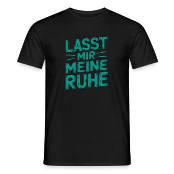 Lasst mir meine Ruhe - nicht stören - Männer T-Shirt - Schwarz - Vorne - AI Model Male 178 light (178cm)