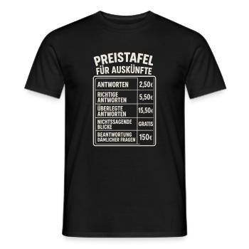 Witzige Sprüche Lustig Frech Dumme Frage - Männer T-Shirt - Schwarz - Vorne - AI Model Male 178 light (178cm)