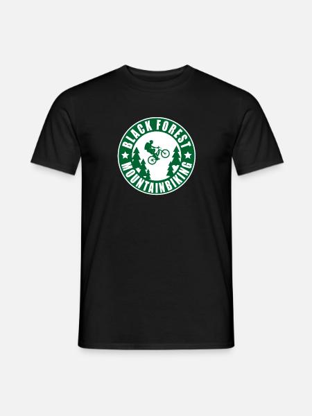Black Forest Mountainbiking - Männer T-Shirt - Schwarz