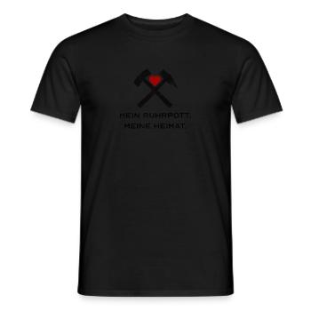 Mein Ruhrpott. Meine Heimat. - Männer T-Shirt - Schwarz - Vorne - AI Model Male 178 light (178cm)