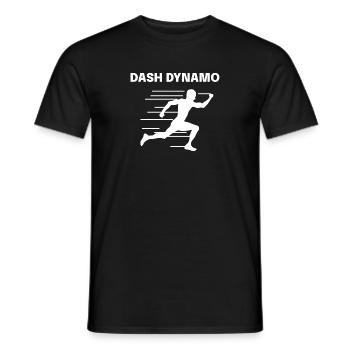 Dash, speed running t-shirt - Men's T-Shirt - black - Front - AI Model Male 178 light (178cm)