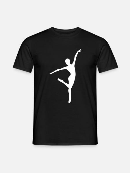 Ballett - Ballerina - Männer T-Shirt - Schwarz