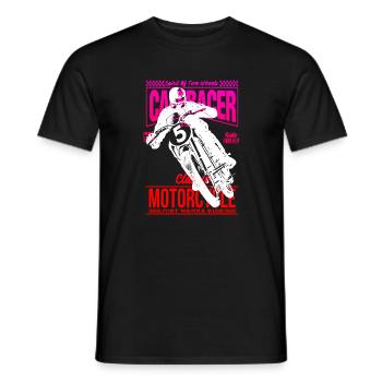 Motorrad Vintage Caferacer - Männer T-Shirt - Schwarz - Vorne - AI Model Male 178 light (178cm)