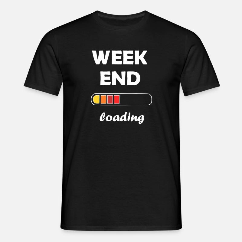weekend loading - Men's T-Shirt - black