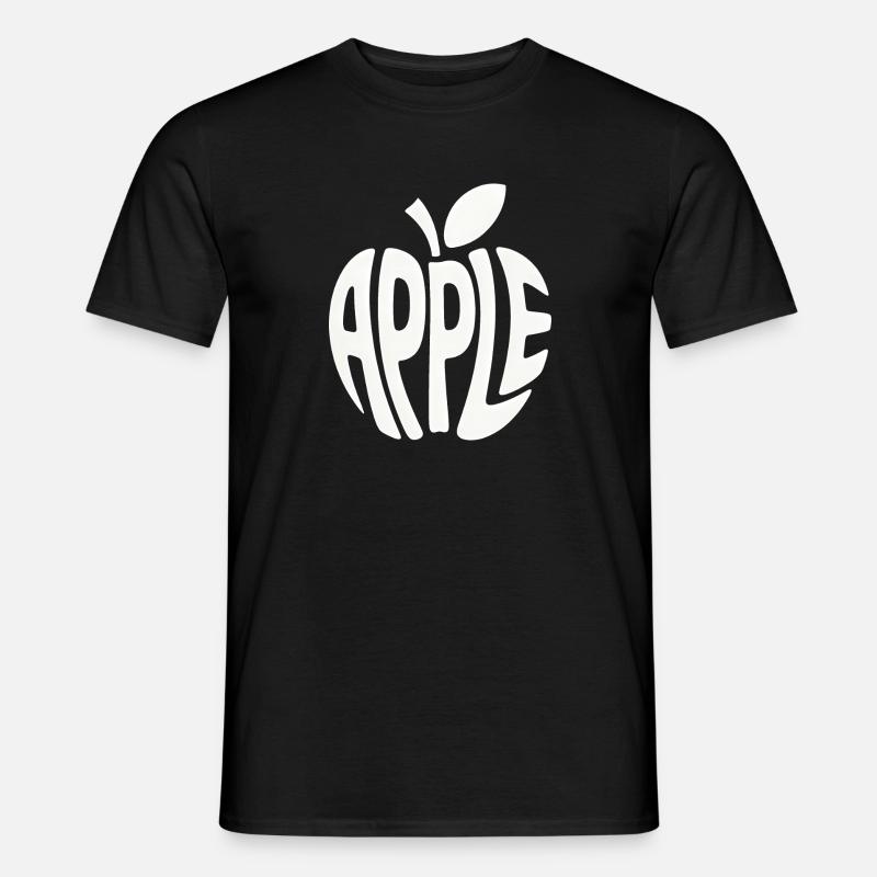 Apple - Cool Fruit Logo - Men's T-shirt - black