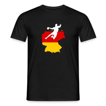 T-shirt Coupe du Monde des supporters Allemagne 2019 de l'Allemagne - T-shirt homme - noir - Devant - AI Model Male 178 light (178cm)
