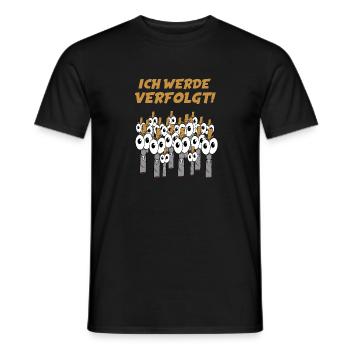 Ich werde verfolgt! - Zigarette Raucher Rauchen - Männer T-Shirt - Schwarz - Vorne - AI Model Male 178 light (178cm)