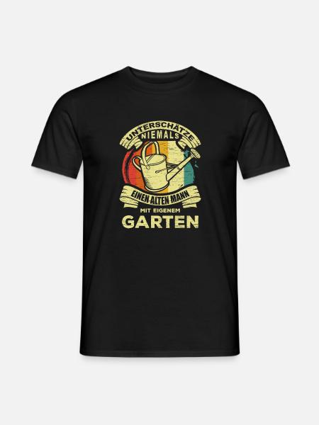 Garden Grandpa - Men's T-Shirt - black