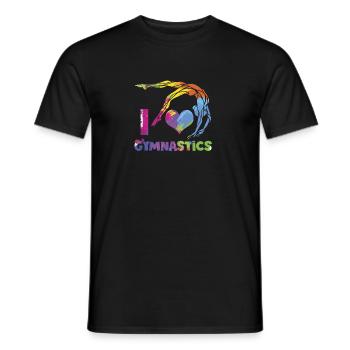 J'adore la gymnastique - T-shirt homme - noir - Devant - AI Model Male 178 light (178cm)