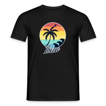 Ibiza - T-shirt homme - noir - Devant - AI Model Male 178 light (178cm)