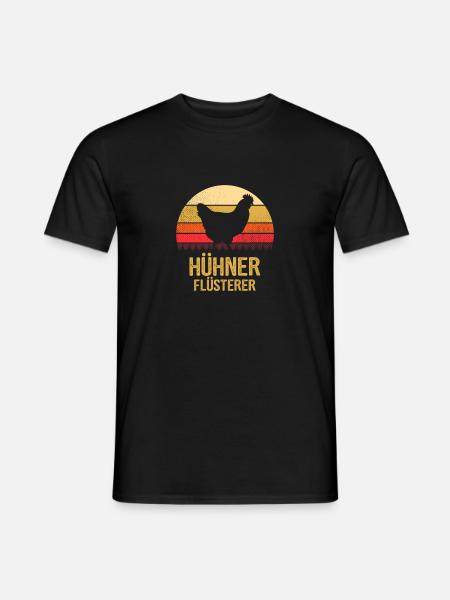Hühner Flüsterer -Landwirtschaft Traktor Landwirt - Männer T-Shirt - Schwarz