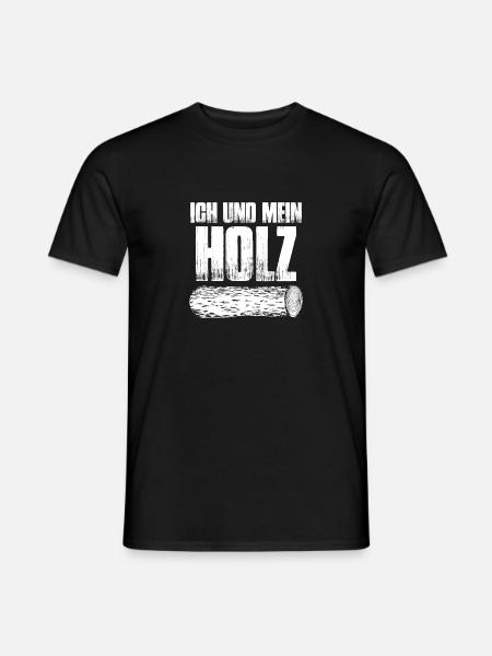 Ich und mein Holz - Tischler Schreiner Zimmerer - Männer T-Shirt - Schwarz