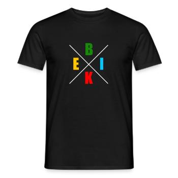 BIKE - Fahrrad MTB - Männer T-Shirt - Schwarz - Vorne - AI Model Male 178 light (178cm)