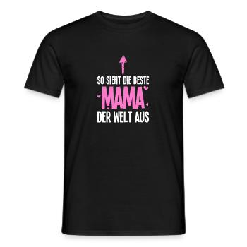 So sieht die beste Mama der Welt aus - Männer T-Shirt - Schwarz - Vorne - AI Model Male 178 light (178cm)