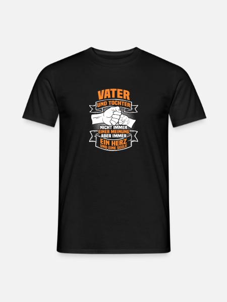 Vater und Tochter - Männer T-Shirt - Schwarz