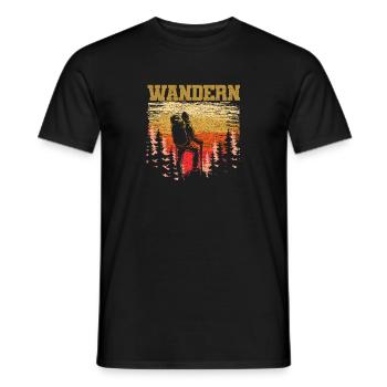 Ich brauche keine Therapie - Wandern - Männer T-Shirt - Schwarz - Vorne - AI Model Male 178 light (178cm)