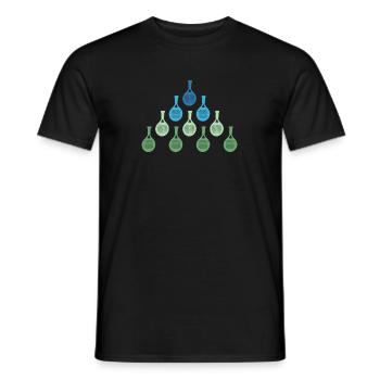 Drôle de conception de raquette de padel pour Padel Tennis Sp - T-shirt homme - noir - Devant - AI Model Male 178 light (178cm)
