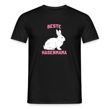 Beste Hasenmama - Männer T-Shirt - Schwarz - Vorne - AI Model Male 178 light (178cm)