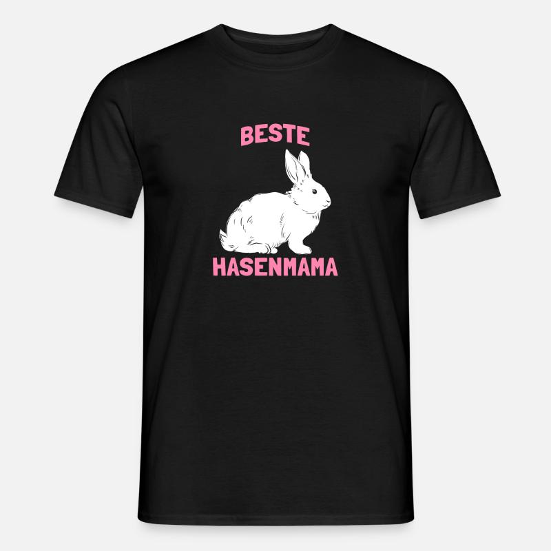 Beste Hasenmama - Männer T-Shirt - Schwarz
