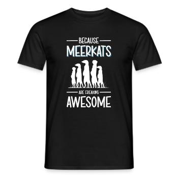 Les suricates sont drôles - T-shirt homme - noir - Devant - AI Model Male 178 light (178cm)