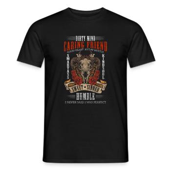 Le Capricorne met en vedette la divinité Vesta - T-shirt homme - noir - Devant - AI Model Male 178 light (178cm)