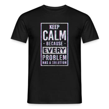Problème? Pas mon problème L’humour noir n’a pas d’importance - T-shirt homme - noir - Devant - AI Model Male 178 light (178cm)