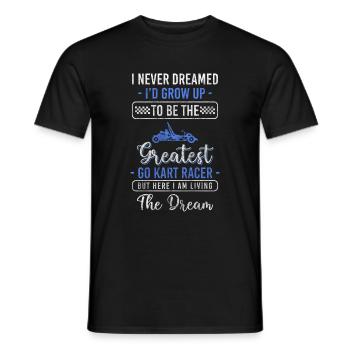 Gokart karter Go kart Hobby - T-shirt homme - noir - Devant - AI Model Male 178 light (178cm)