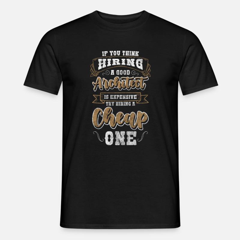Métier d’architecte Architecture - T-shirt homme - noir