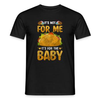 Pregnant Mom Parents Belly - Men's T-Shirt - black - Front - AI Model Male 178 light (178cm)