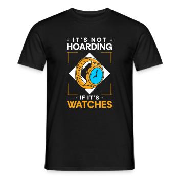 Uhr Uhrenmacher - Männer T-Shirt - Schwarz - Vorne - AI Model Male 178 light (178cm)