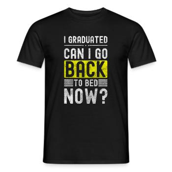 Student College Computer Party - Men's T-Shirt - black - Front - AI Model Male 178 light (178cm)