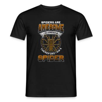 Spider Pet Phobia - Men's T-Shirt - black - Front - AI Model Male 178 light (178cm)