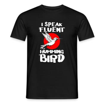 Colibri Nature Magie - T-shirt homme - noir - Devant - AI Model Male 178 light (178cm)