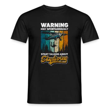 Parachutisme Sports extrêmes Pilote d’avion - T-shirt homme - noir - Devant - AI Model Male 178 light (178cm)