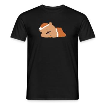 Tired Capybara - Men's T-Shirt - black - Front - AI Model Male 178 light (178cm)