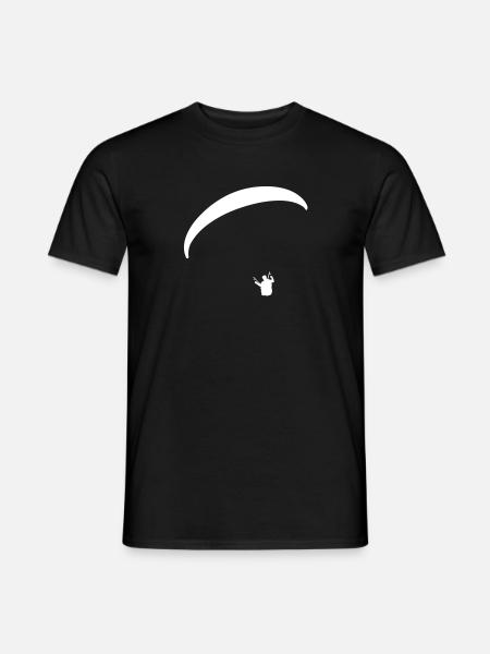 Gleitschirmflieger Paraglider - Männer T-Shirt - Schwarz
