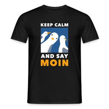 Moin Nordsee Hambourg Allemagne du Nord Cadeau - T-shirt homme - noir - Devant - AI Model Male 178 light (178cm)