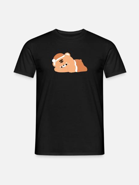 Tigre fatigué - T-shirt homme - noir
