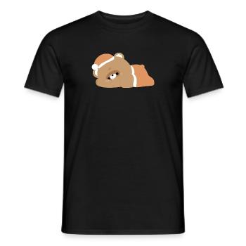 Castor fatigué - T-shirt homme - noir - Devant - AI Model Male 178 light (178cm)