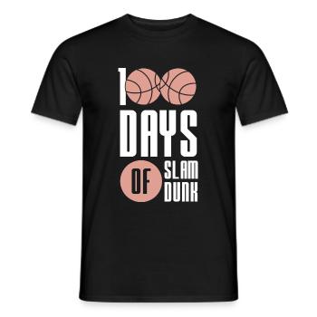 basketball slam dunk - Männer T-Shirt - Schwarz - Vorne - AI Model Male 178 light (178cm)