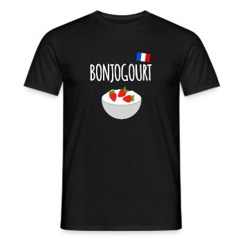 Bonjogourt - T-shirt homme - noir - Devant - AI Model Male 178 light (178cm)