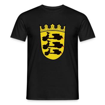 Wappen Baden Würtemberg - Männer T-Shirt - Schwarz - Vorne - AI Model Male 178 light (178cm)
