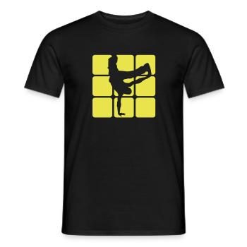 BREAKDANCE 1C 1 - T-shirt homme - noir - Devant - AI Model Male 178 light (178cm)