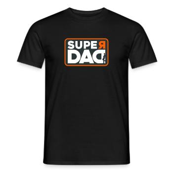 SUPER PAPA - Männer T-Shirt - Schwarz - Vorne - AI Model Male 178 light (178cm)