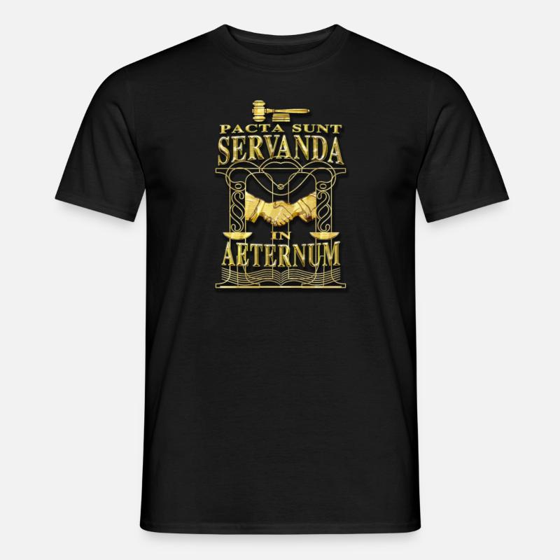 Pacta Sunt Servanda - Männer T-Shirt - Schwarz