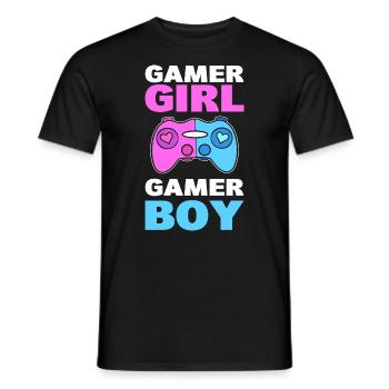 Geschlecht enthüllen Gender Reveal - Männer T-Shirt - Schwarz - Vorne - AI Model Male 178 light (178cm)
