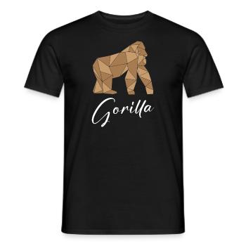 Gorilla - Men's T-Shirt - black - Front - AI Model Male 178 light (178cm)