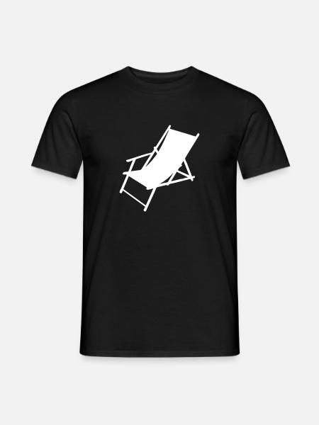 deck chair - Men's T-Shirt - black